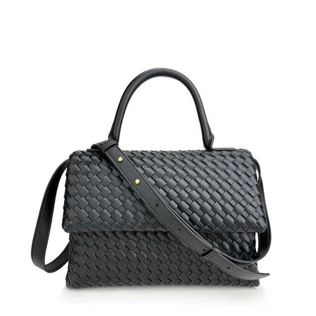 July Genuine Leather Braided Bag