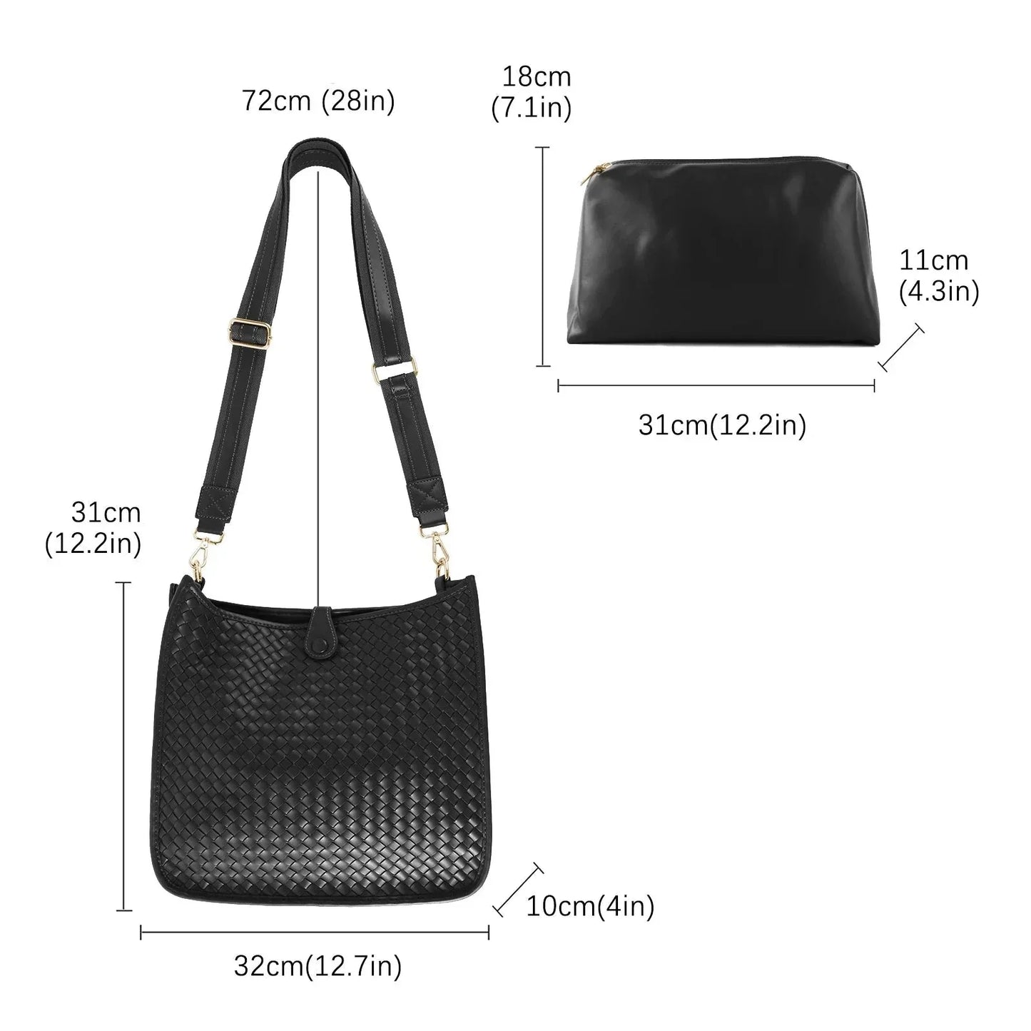 Eduarda Braided Messenger Bag