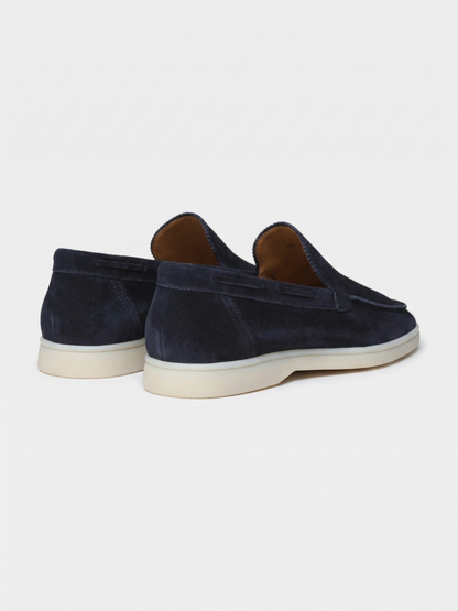 Navy Yacht Loafers