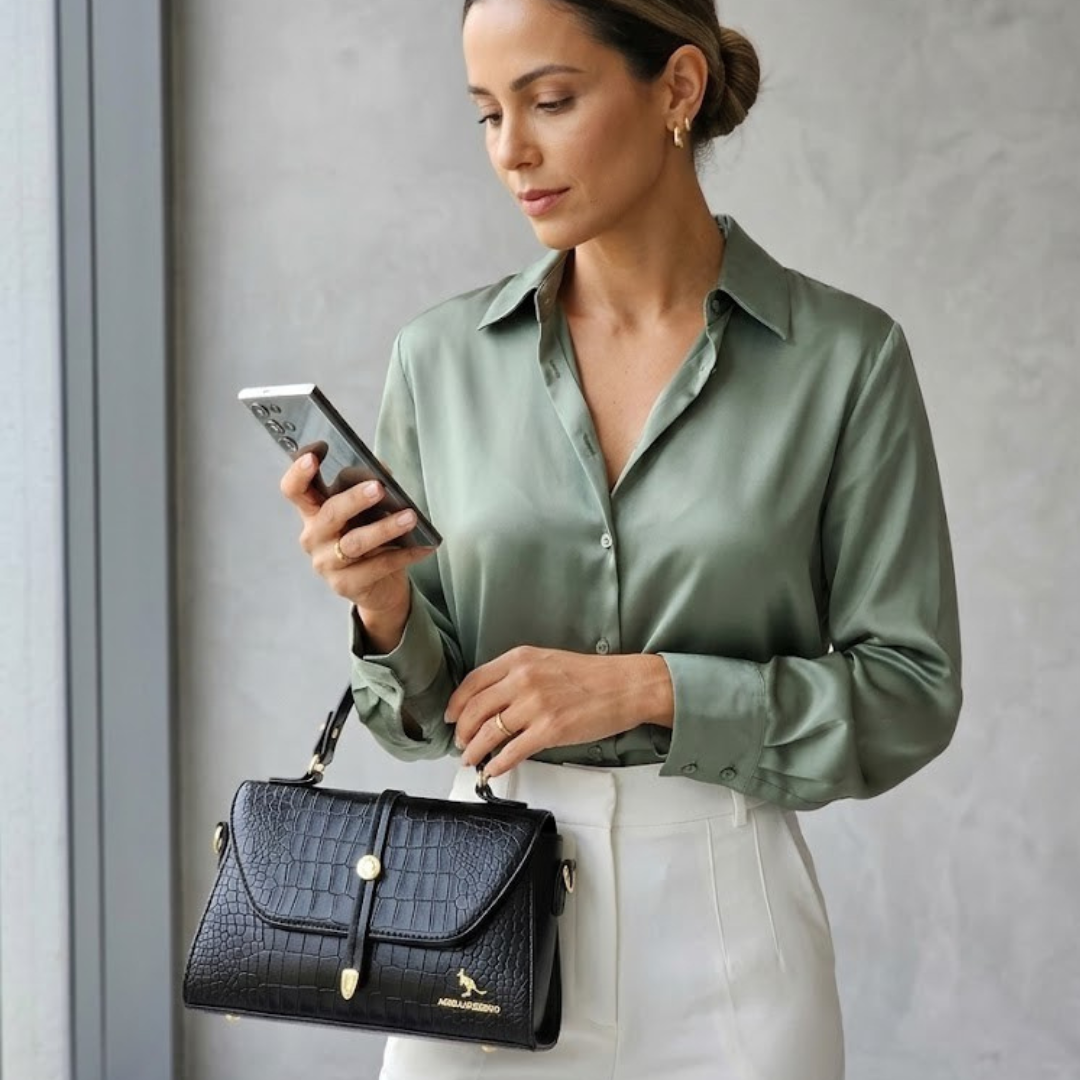 Leather Bag - Croco Elite