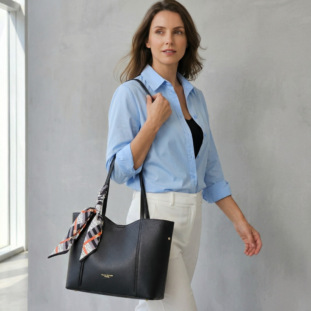 Leather Bag - Elegance Noir