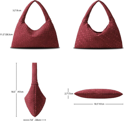 Large Braided Suede Tory Bag