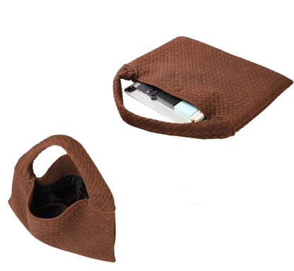 Large Braided Suede Tory Bag
