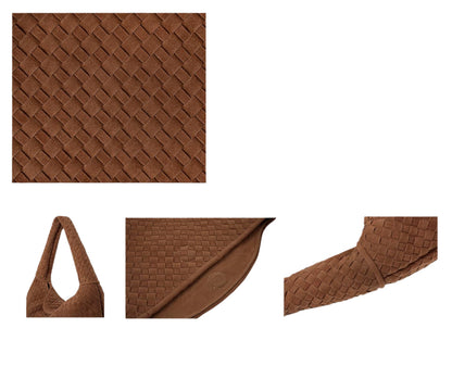 Large Braided Suede Tory Bag