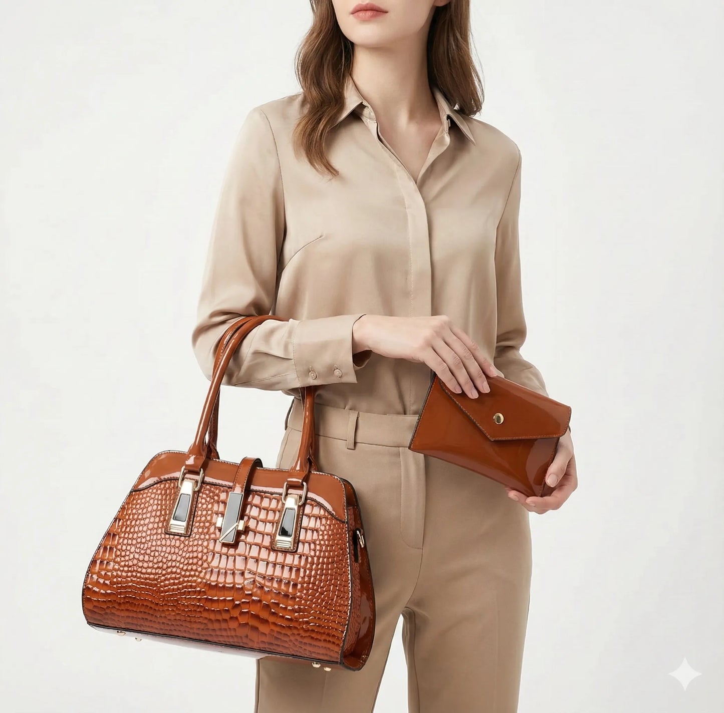 Bag and Wallet Kit in Leather - Vian