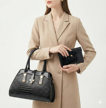 Bag and Wallet Kit in Leather - Vian