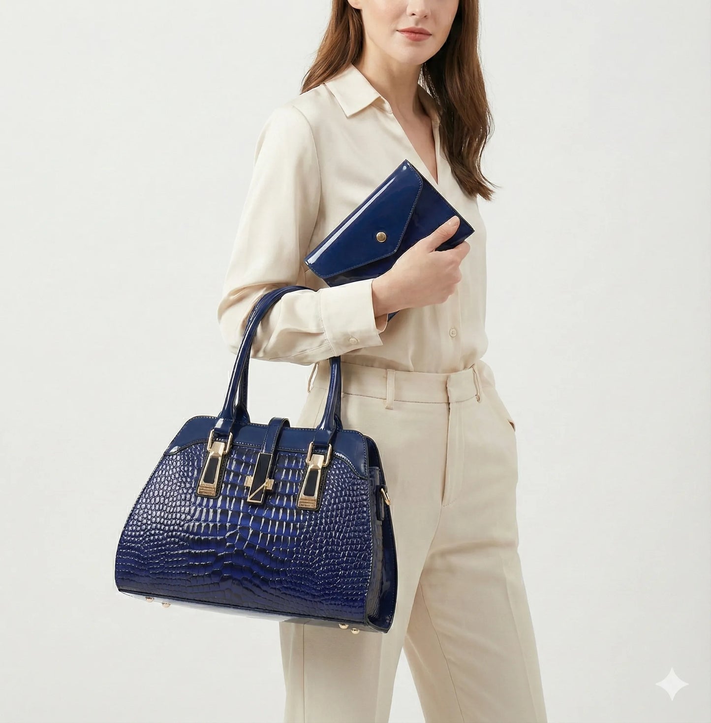 Bag and Wallet Kit in Leather - Vian