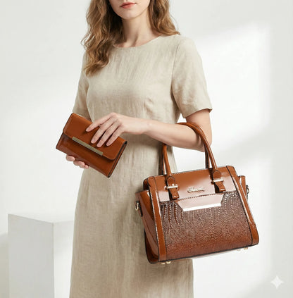 Bag and Wallet Kit in Leather - Cror