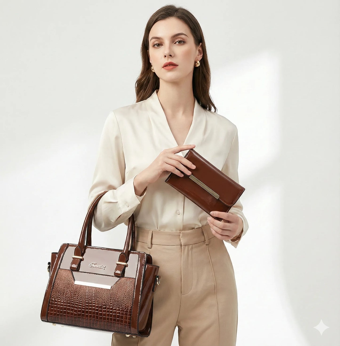 Bag and Wallet Kit in Leather - Cror