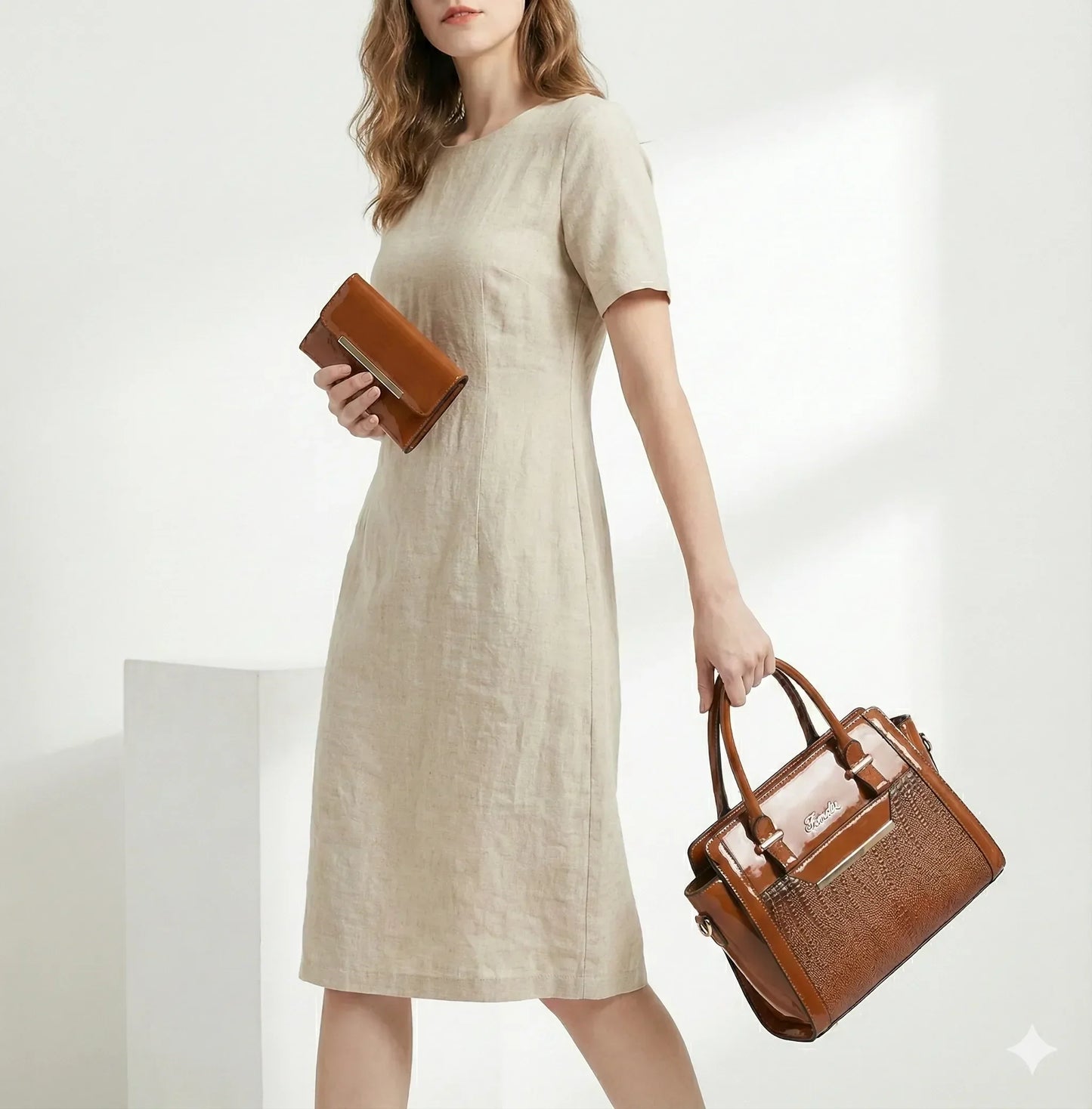 Bag and Wallet Kit in Leather - Cror