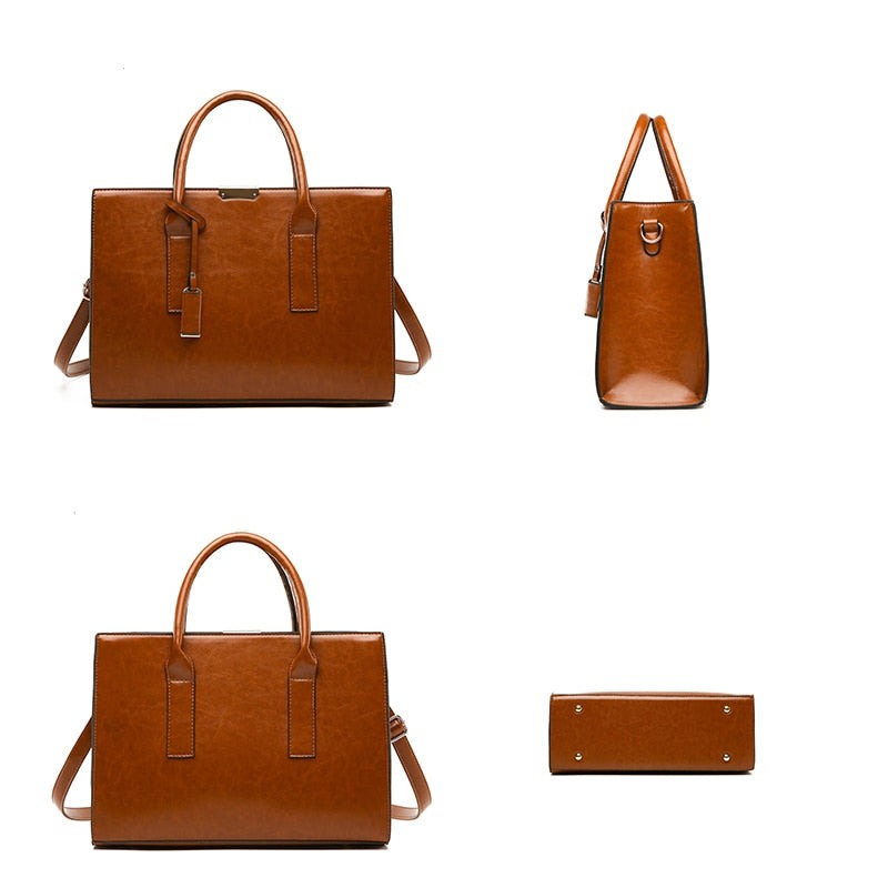 Leather Set Bag + 2 Wallets - Zayna