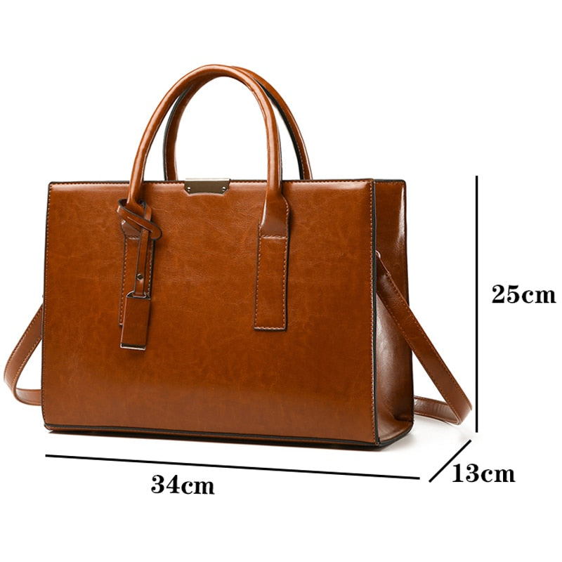 Leather Set Bag + 2 Wallets - Zayna