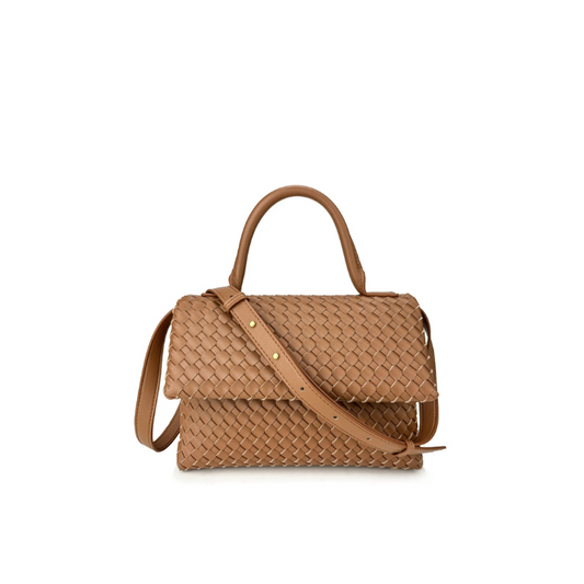 July Genuine Leather Braided Bag