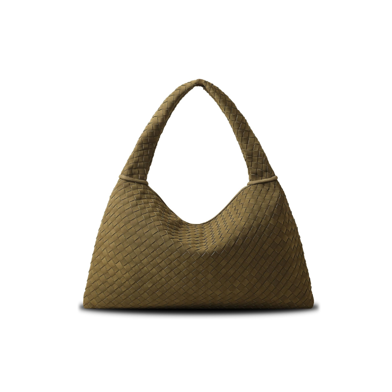 Large Braided Suede Tory Bag