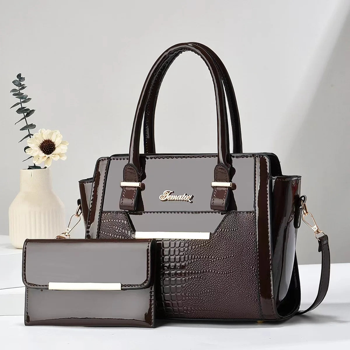 Bag and Wallet Kit in Leather - Cror