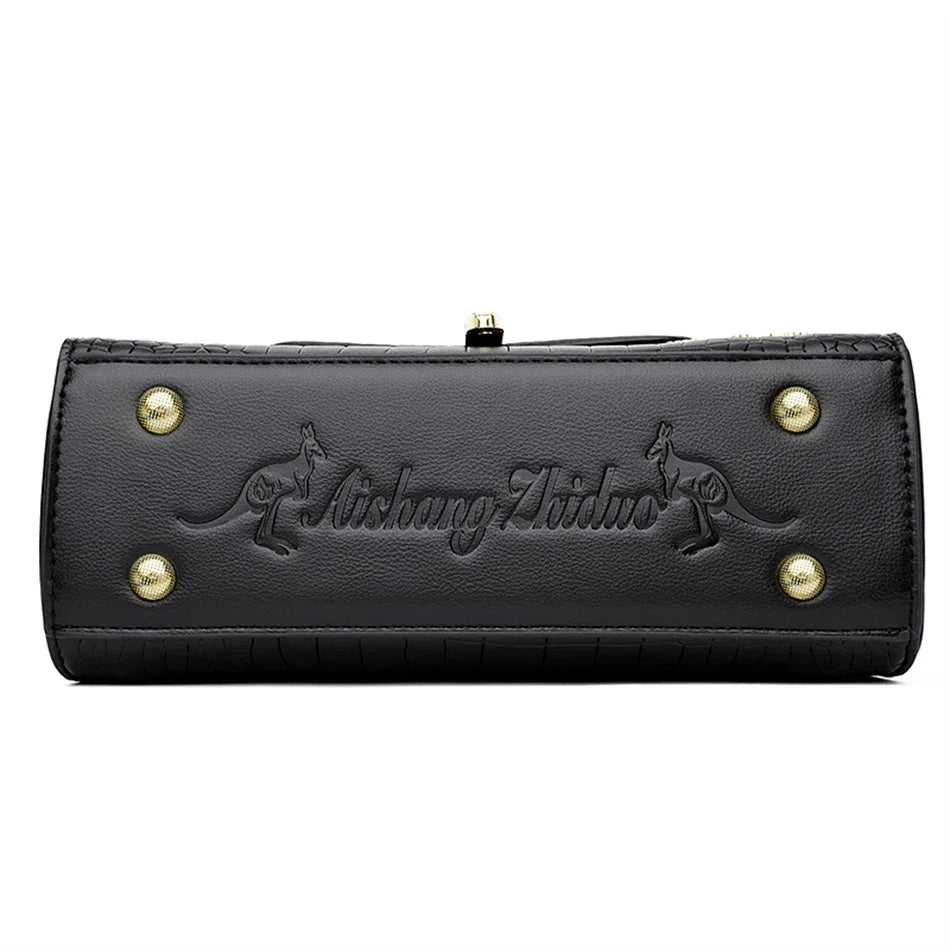 Leather Bag - Croco Elite