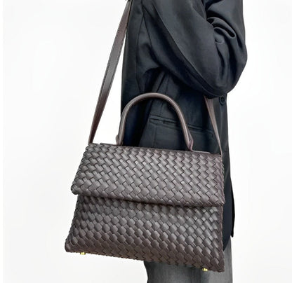 July Genuine Leather Braided Bag