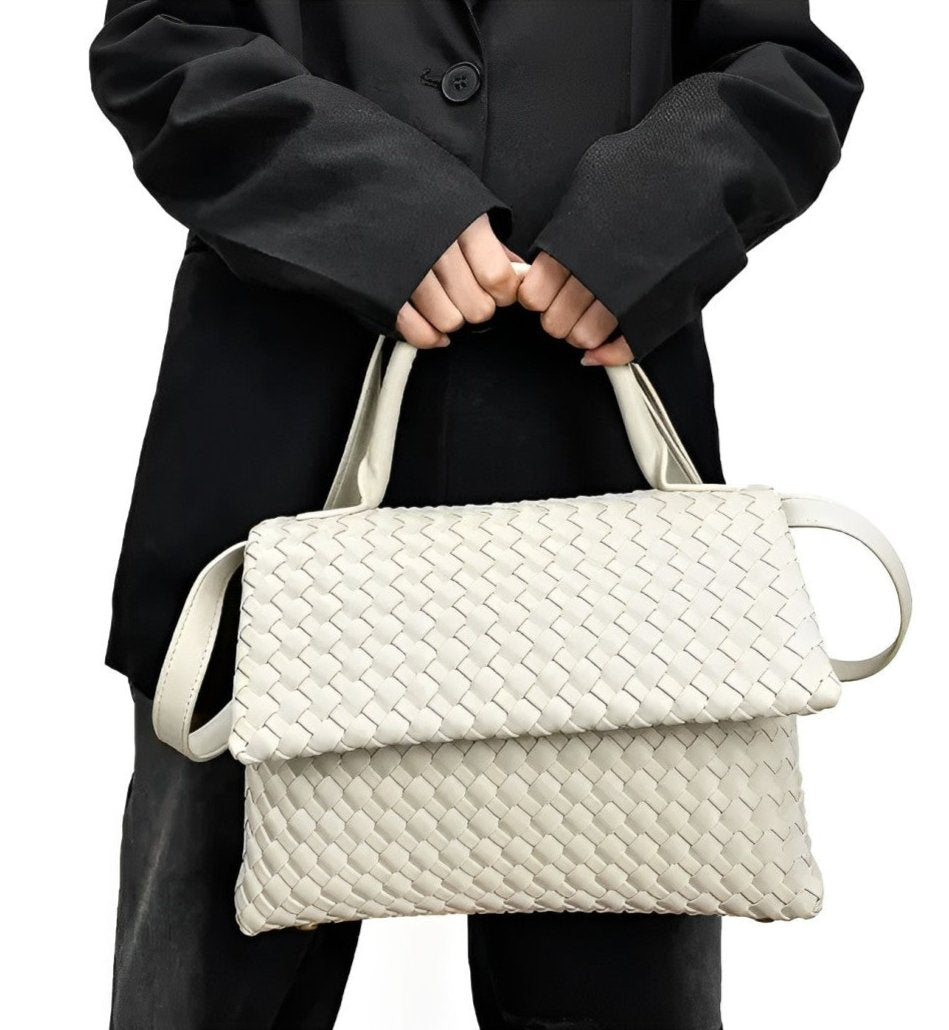 July Genuine Leather Braided Bag
