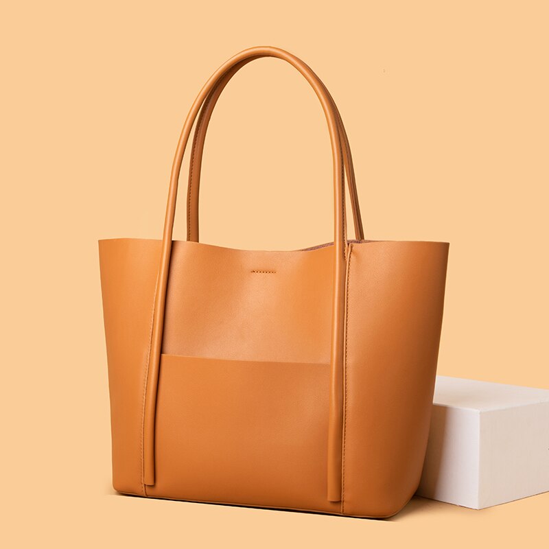 Large Genuine Leather Alessandra Bag