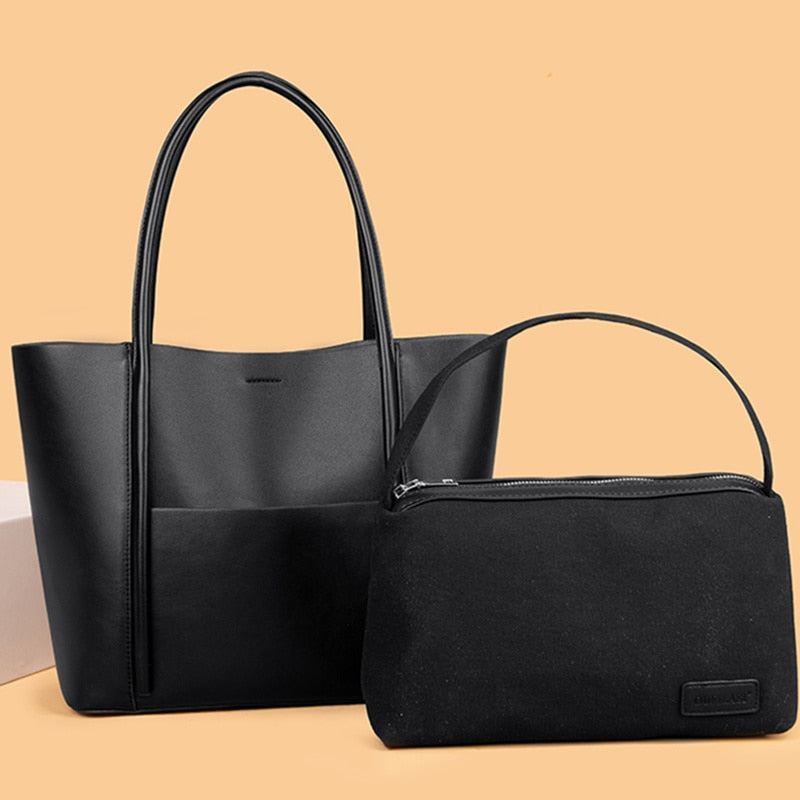 Large Genuine Leather Alessandra Bag