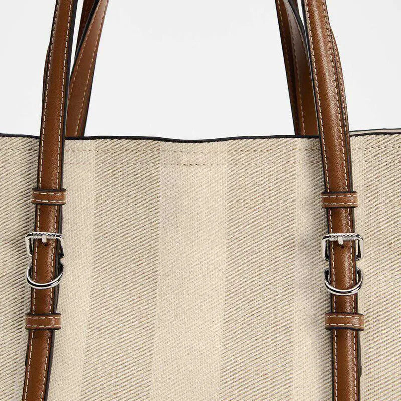 Pamela Medium Canvas Shoulder Tote Bag