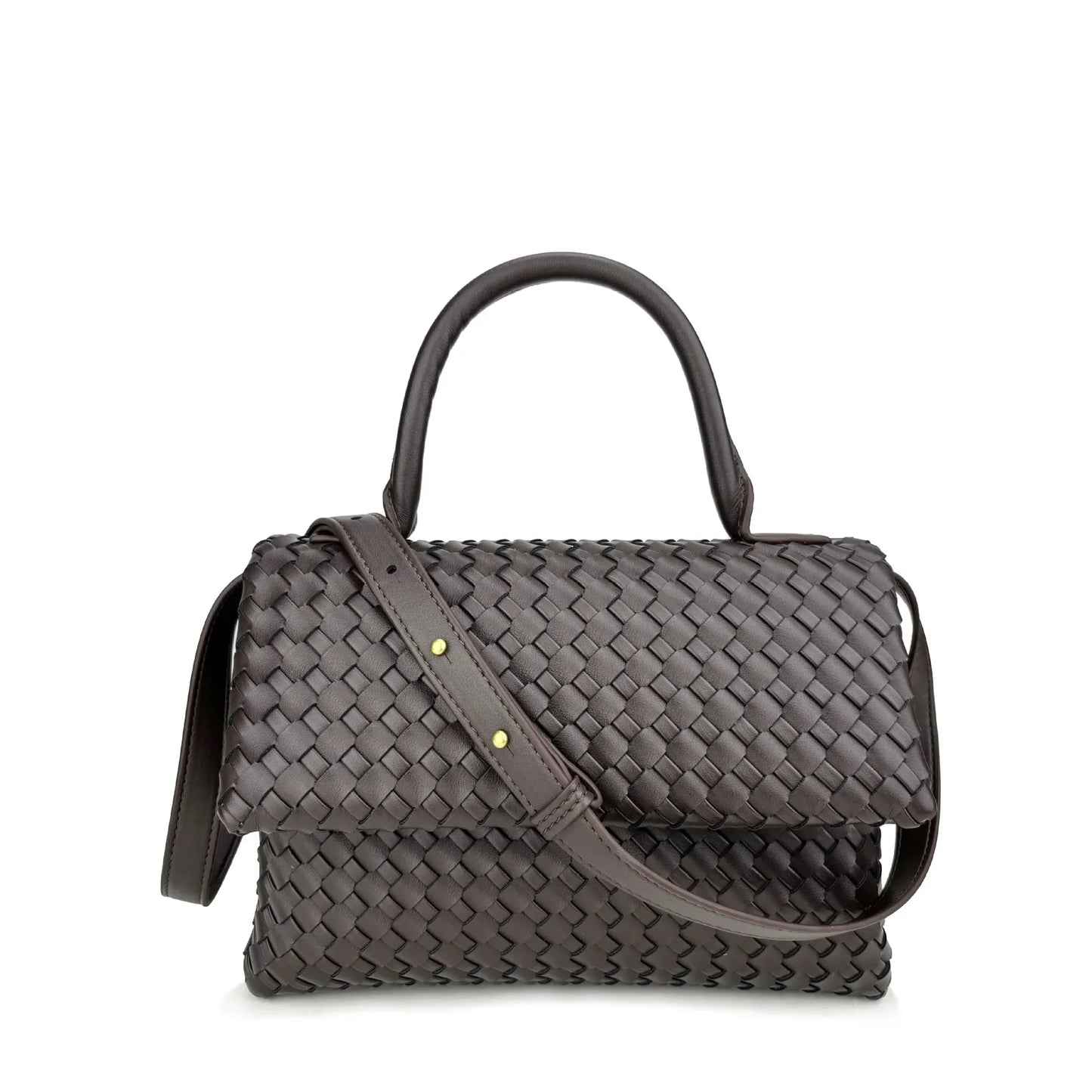 July Genuine Leather Braided Bag