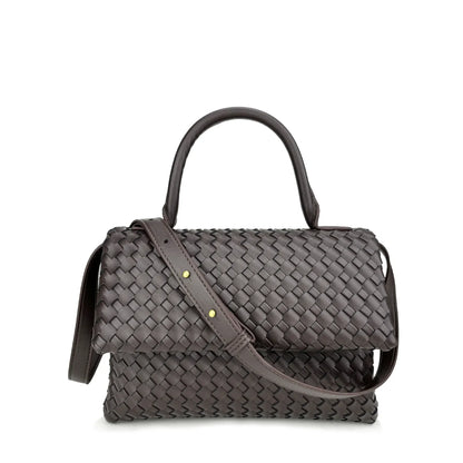 July Genuine Leather Braided Bag