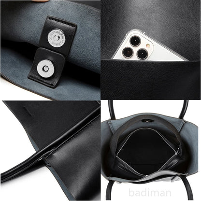 Large Genuine Leather Alessandra Bag