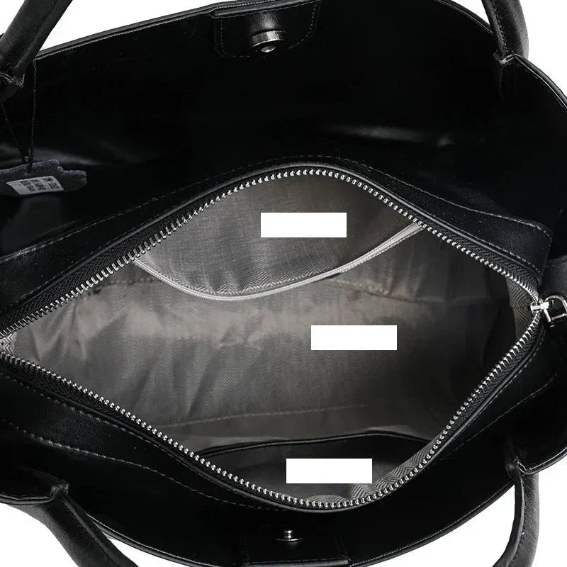 Adriana Croco Medium Genuine Leather Bag