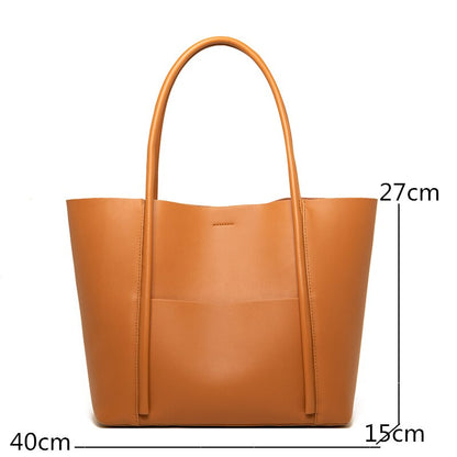 Large Genuine Leather Alessandra Bag