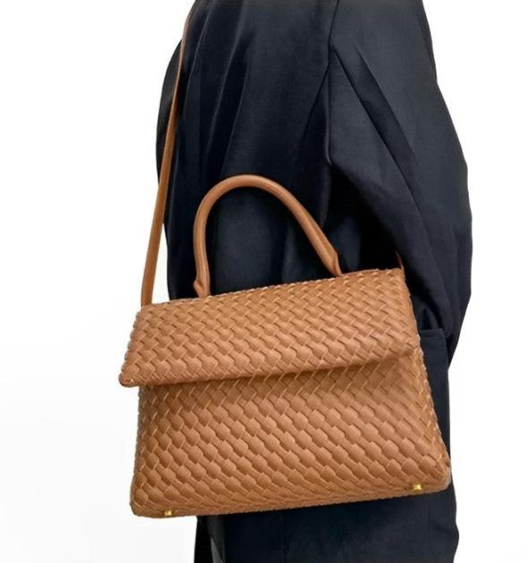 July Genuine Leather Braided Bag