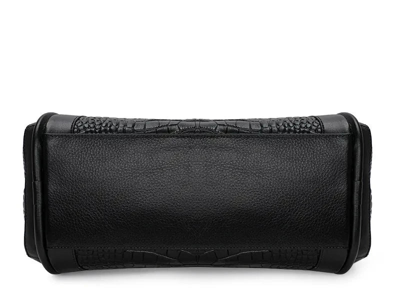 Adriana Croco Medium Genuine Leather Bag