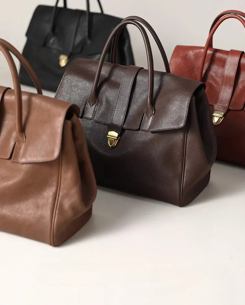 Gisele Genuine Leather Tote Bag