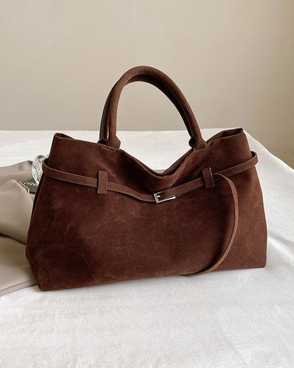 Angelina Large Suede Tote Bag