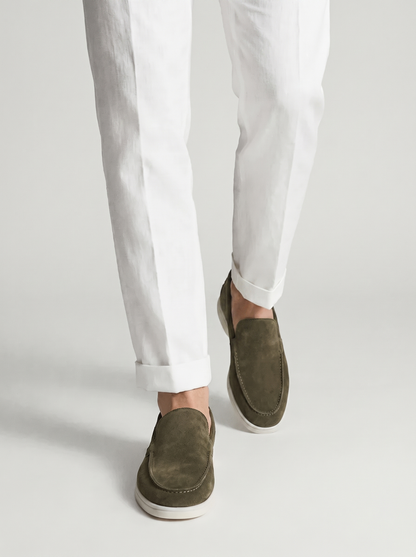 Olive Yacht Loafers