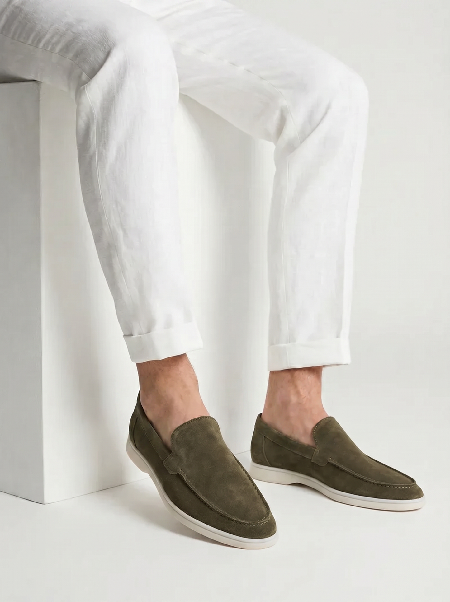 Olive Yacht Loafers