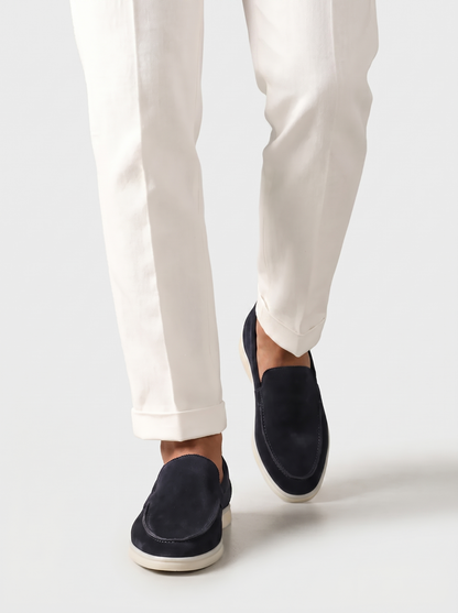 Navy Yacht Loafers