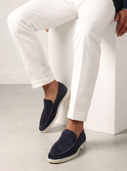 Navy Yacht Loafers