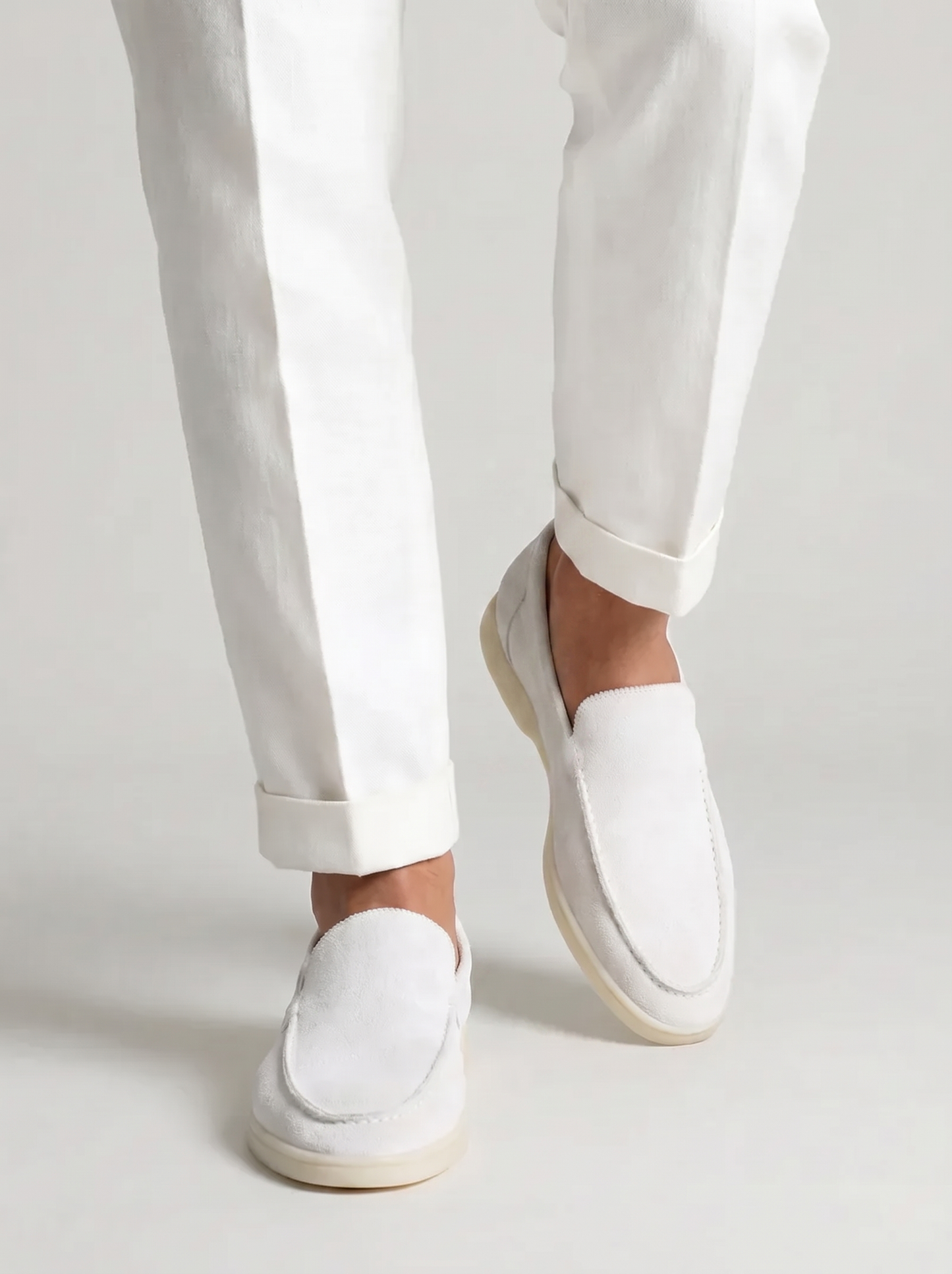 White Yacht Loafers