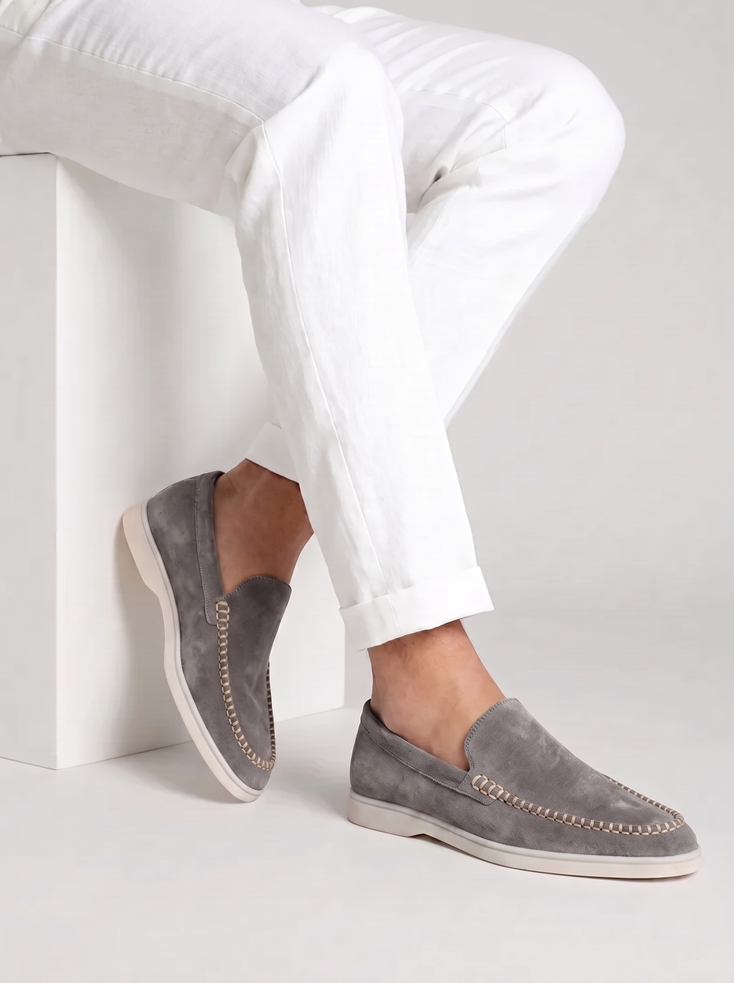 Grey Giorno Loafers