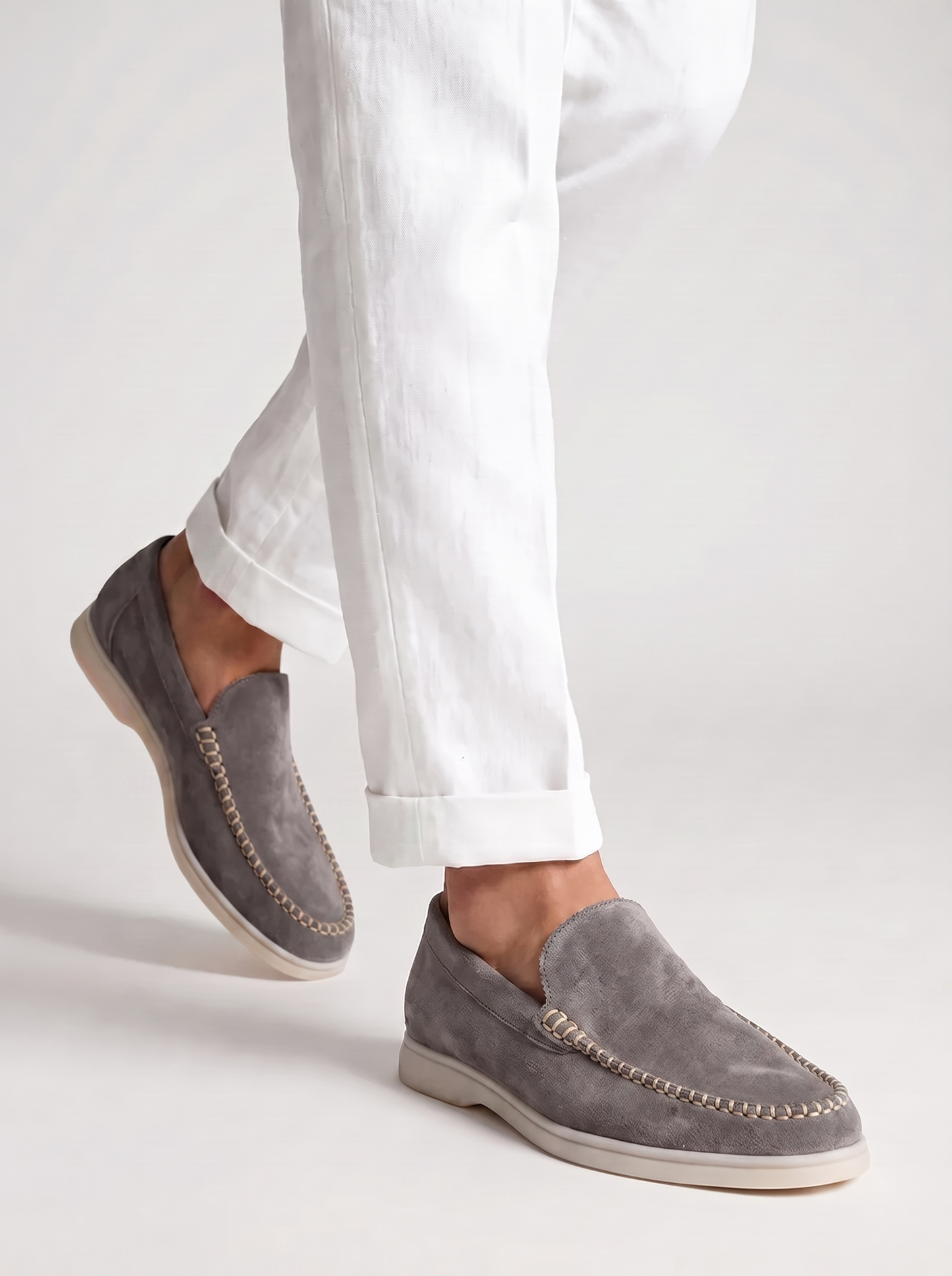 Grey Giorno Loafers