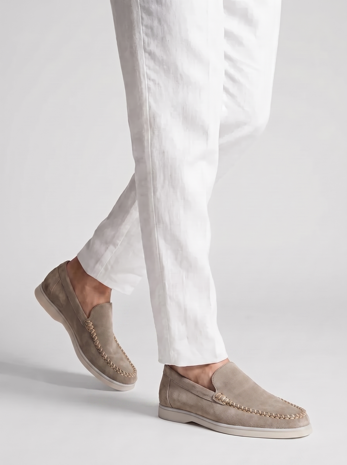 Light Grey Giorno Loafers