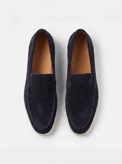Navy Giorno Loafers