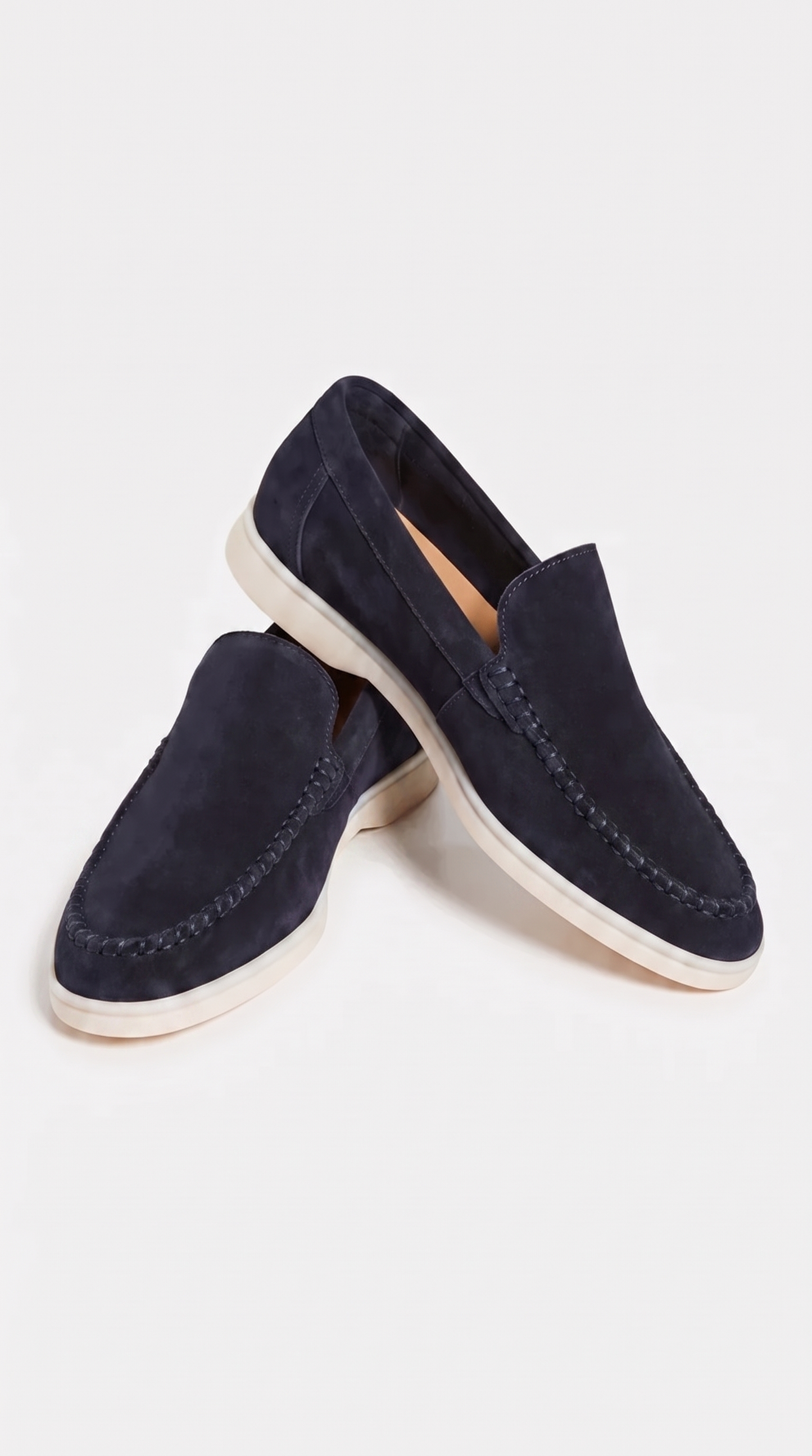 Navy Giorno Loafers