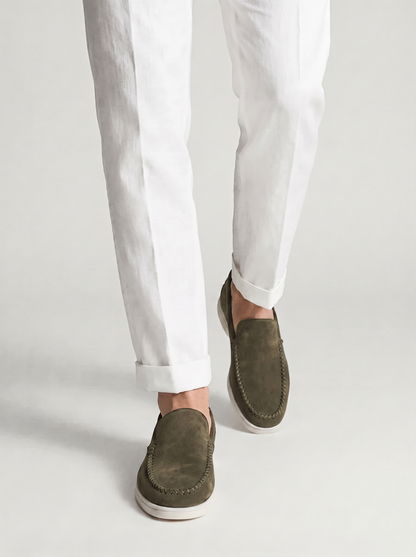 Olive Giorno Loafers