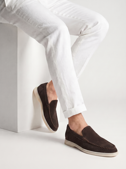 Warm Grey Giorno Loafers