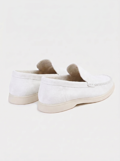 White Giorno Loafers
