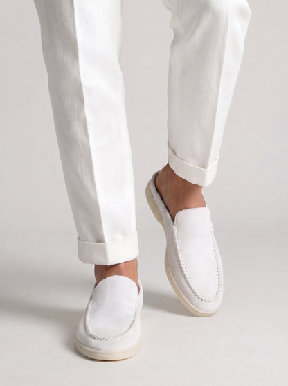 White Giorno Loafers
