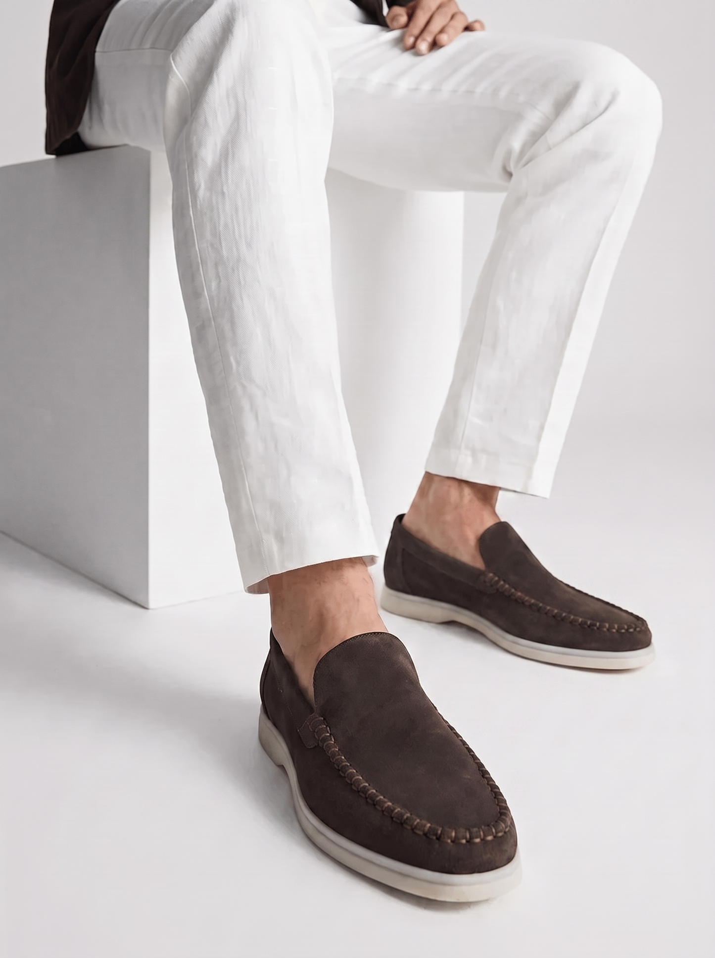 Warm Grey Giorno Loafers