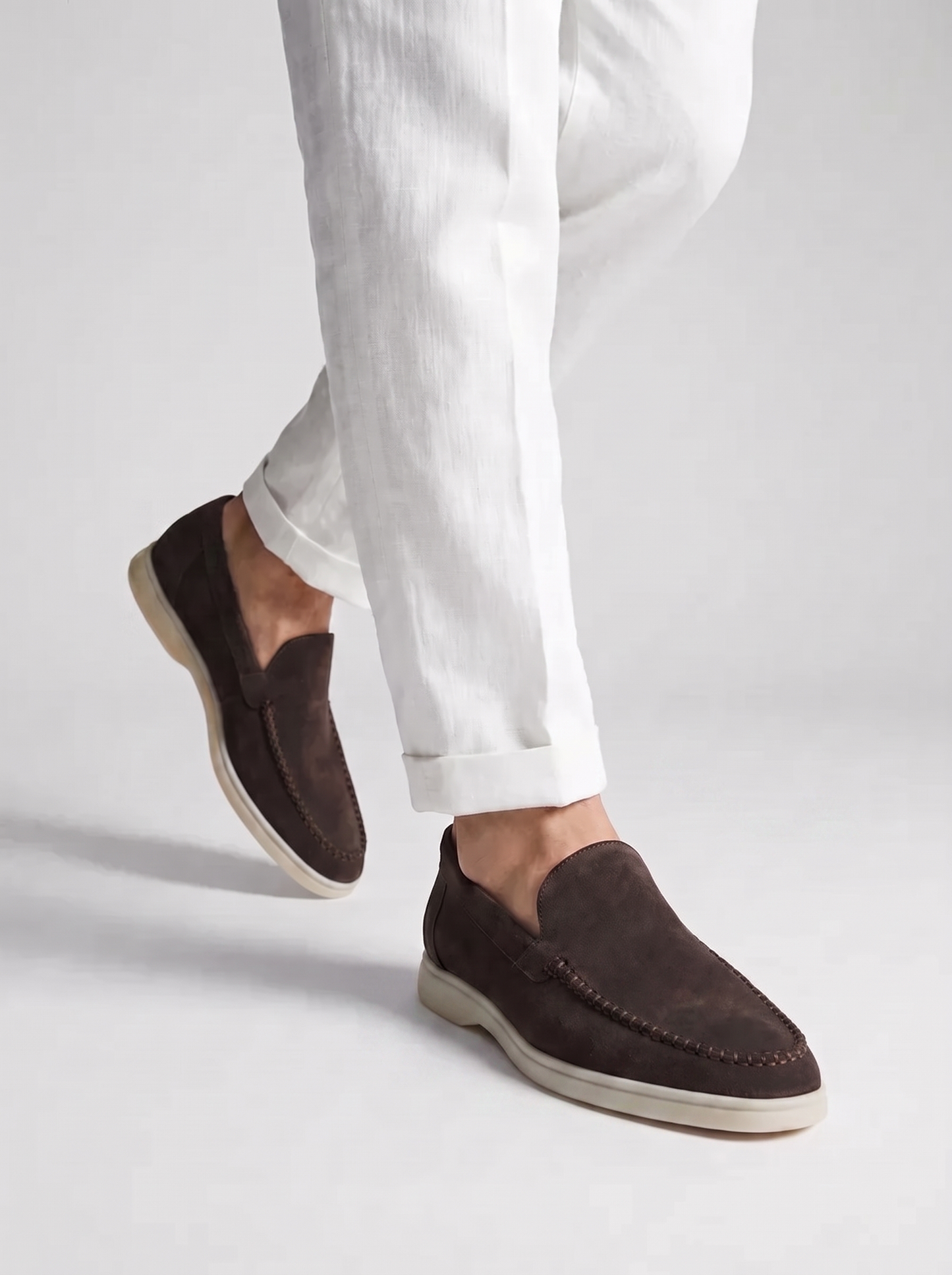 Warm Grey Giorno Loafers